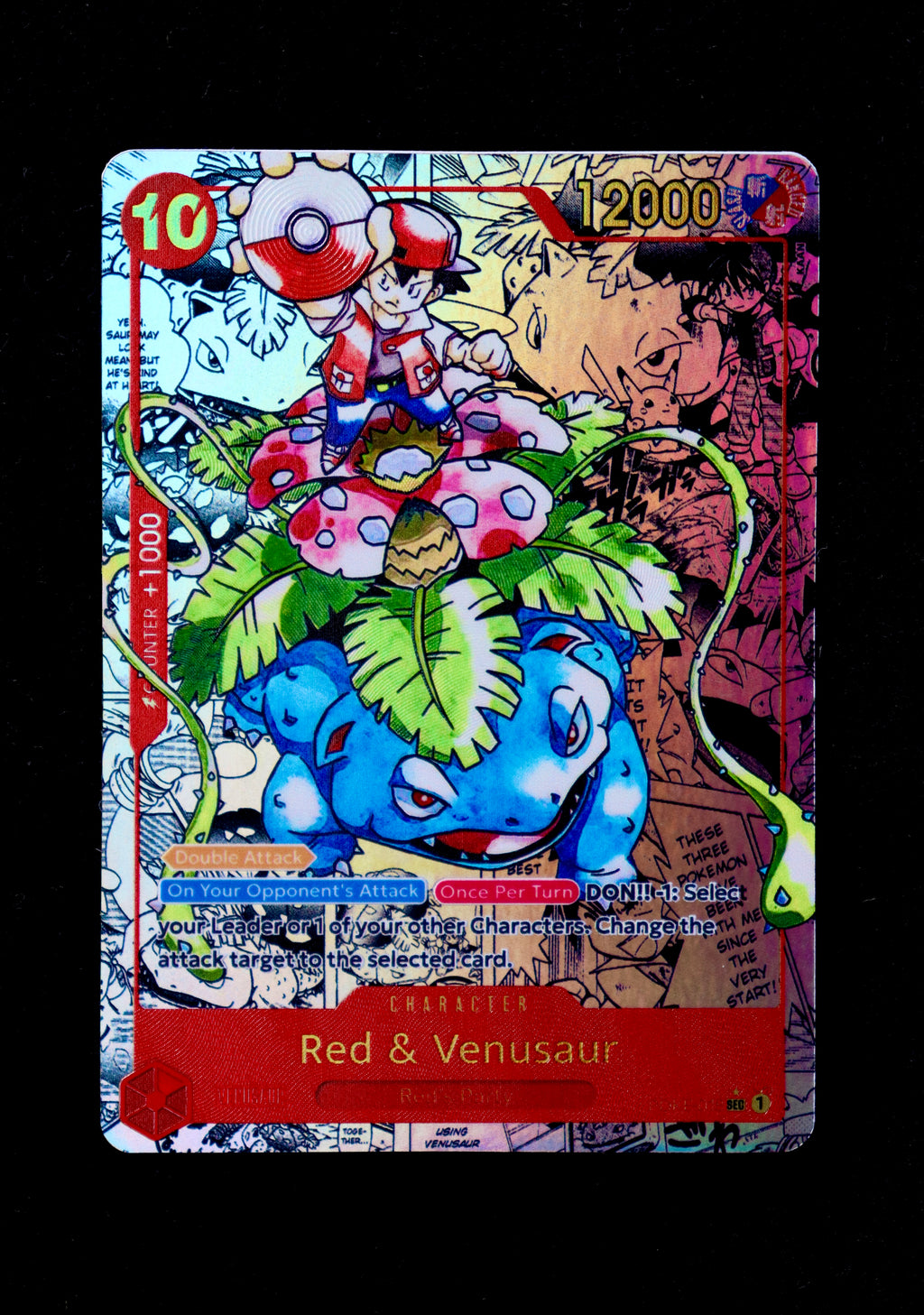 Red & Venusaur Manga Rare (POKE-018)