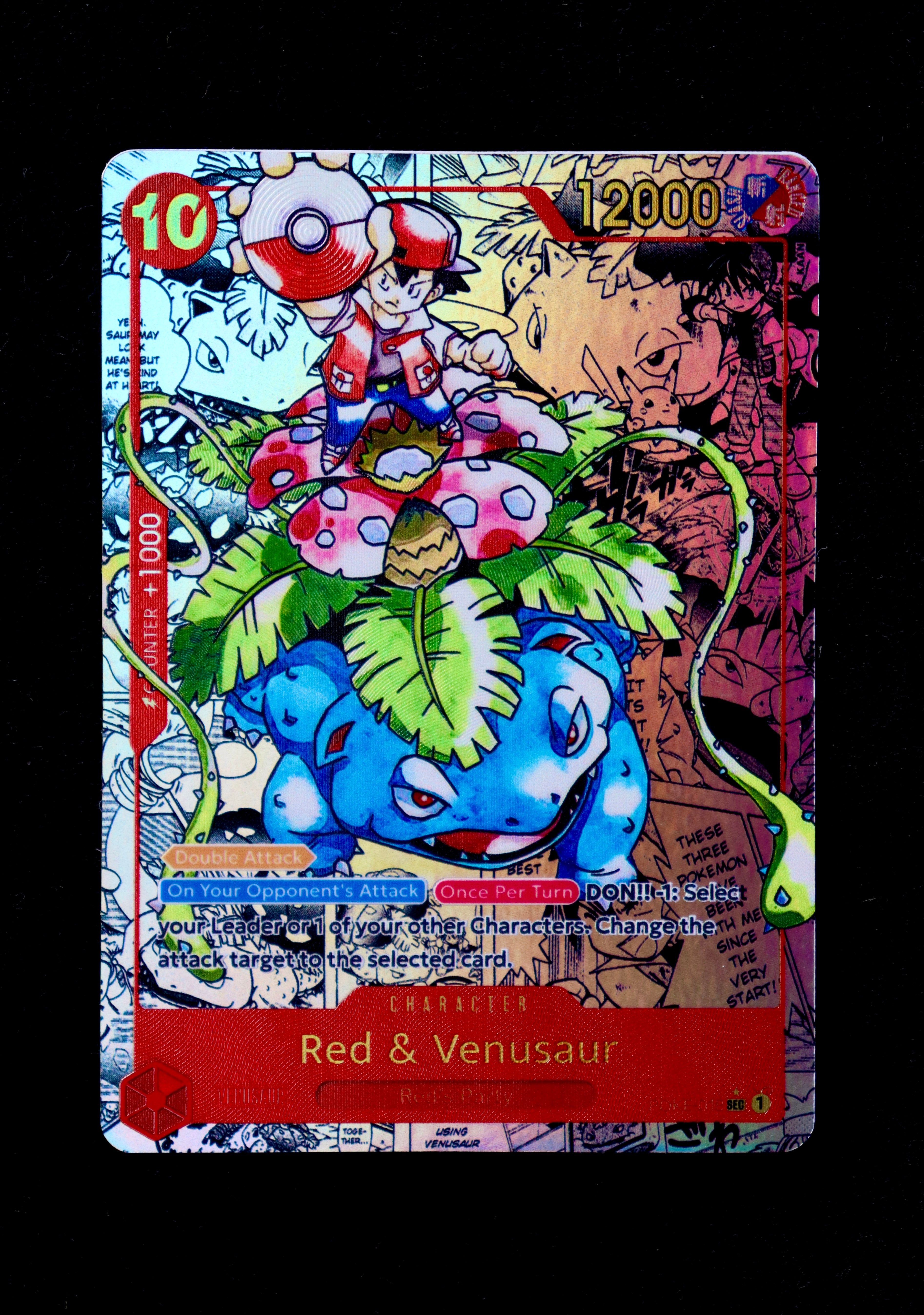 Red & Venusaur Manga Rare (POKE-018)
