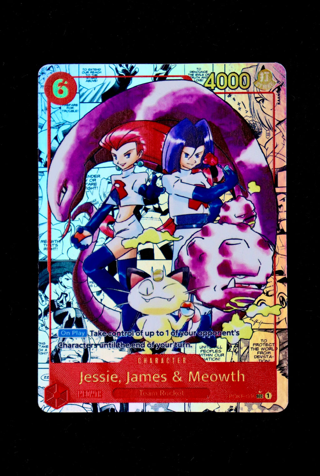 Jessie, James & Meowth Manga Rare (POKE-016)