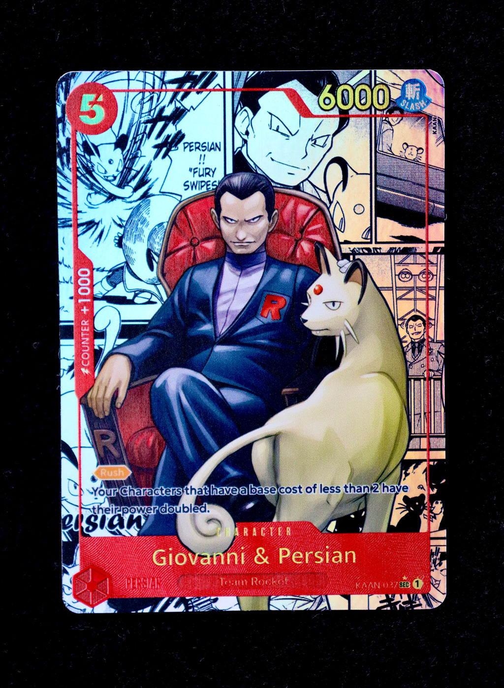 Giovanni & Persian Manga Rare (POKE-037)