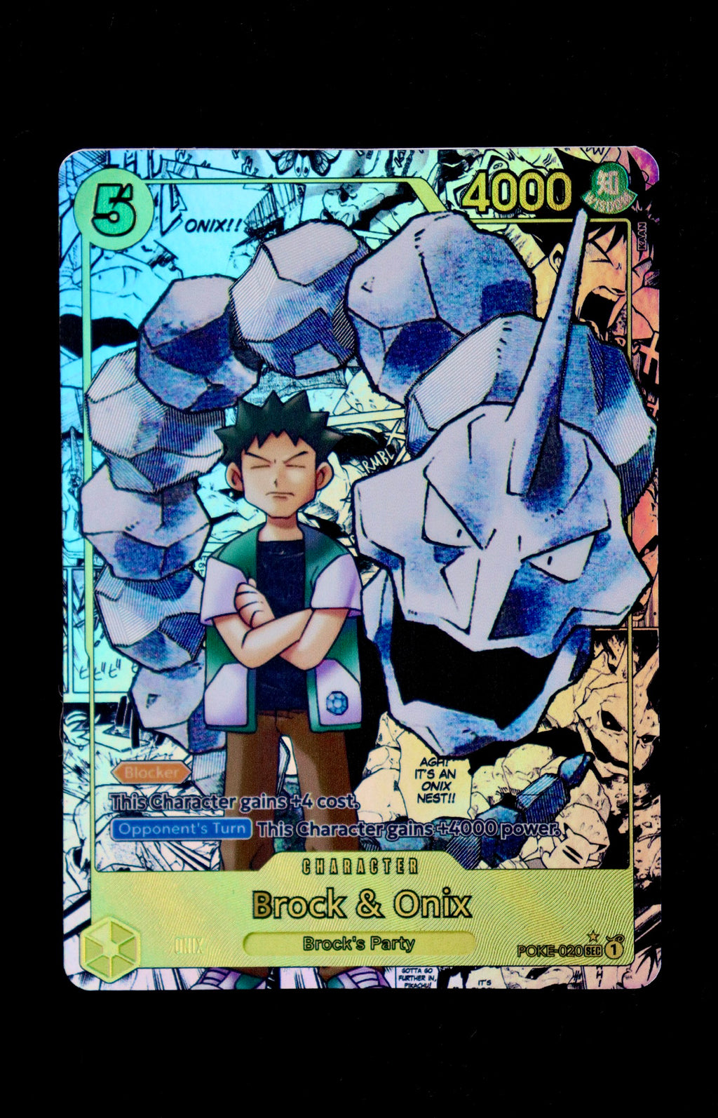 Brock & Onix Manga Rare (POKE-020)